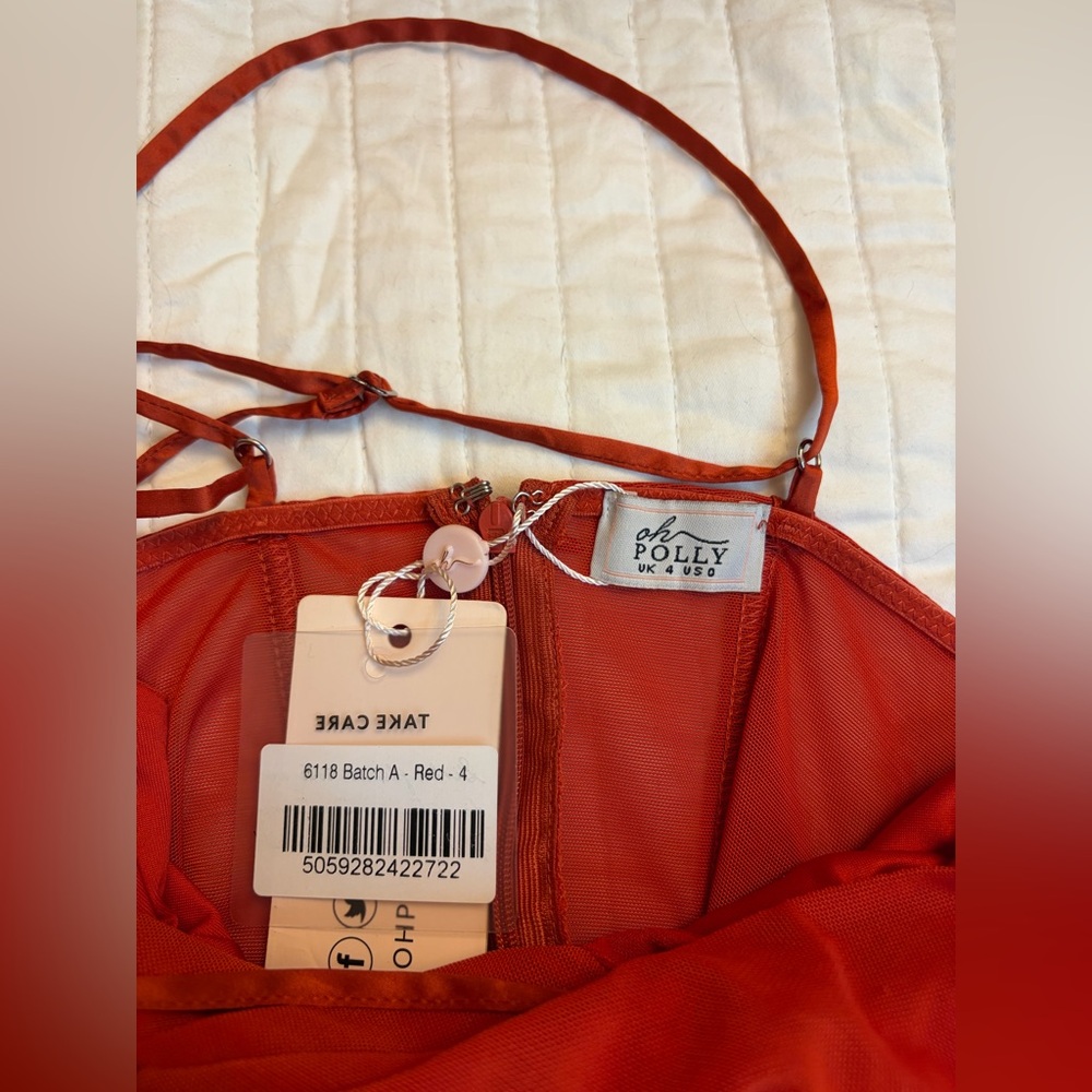 Oh Polly Paradis red corset dress NWT - Picture 8 of 11